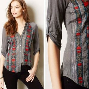 Tiny by Anthropologie embroidered top